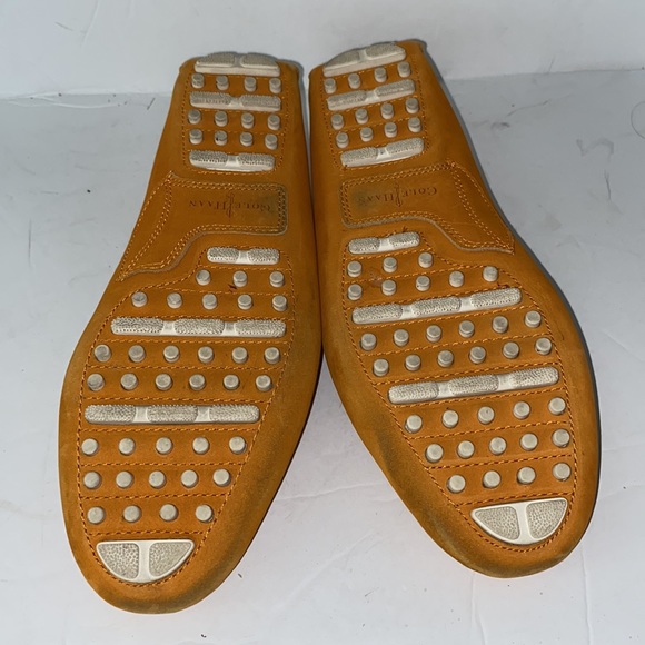 Cole Haan +Nike Air Collaboration Orange Suede Driving Loafer - Picture 8 of 11
